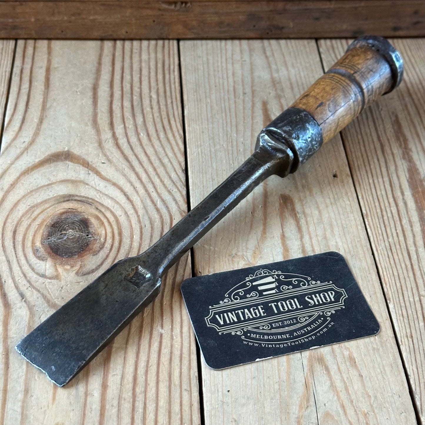 D1882 ANCIENT! Large antique 32mm EUROPEAN Carving CHISEL