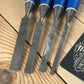 H2643 Vintage Set of 4 x MARPLES Bevelled CHISELS