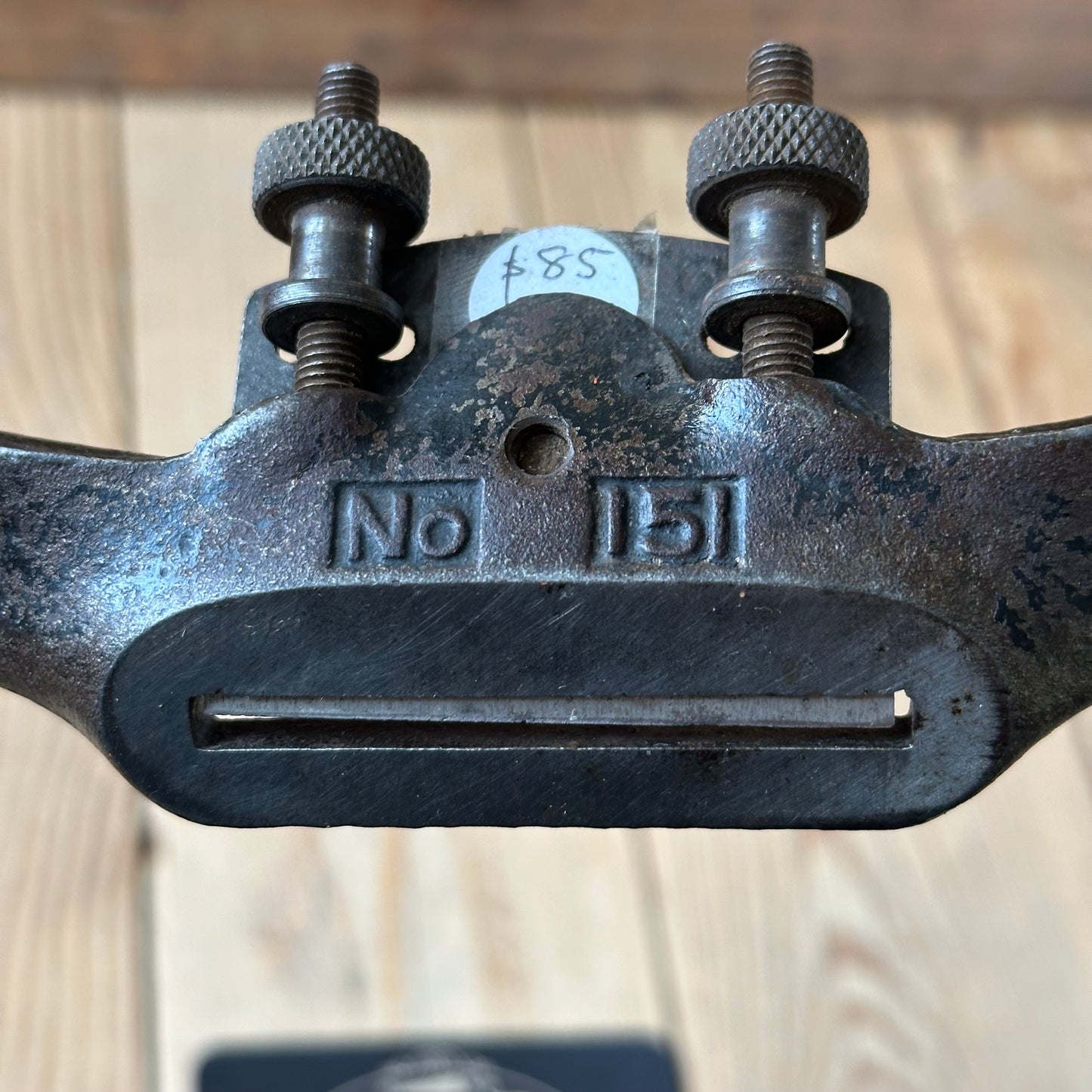 N1812 Vintage STANLEY England No.151 adjustable flat base SPOKESHAVE spoke shave