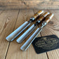 N341 Vintage set of 3 x TITAN AUSTRALIA Gouge CHISELS