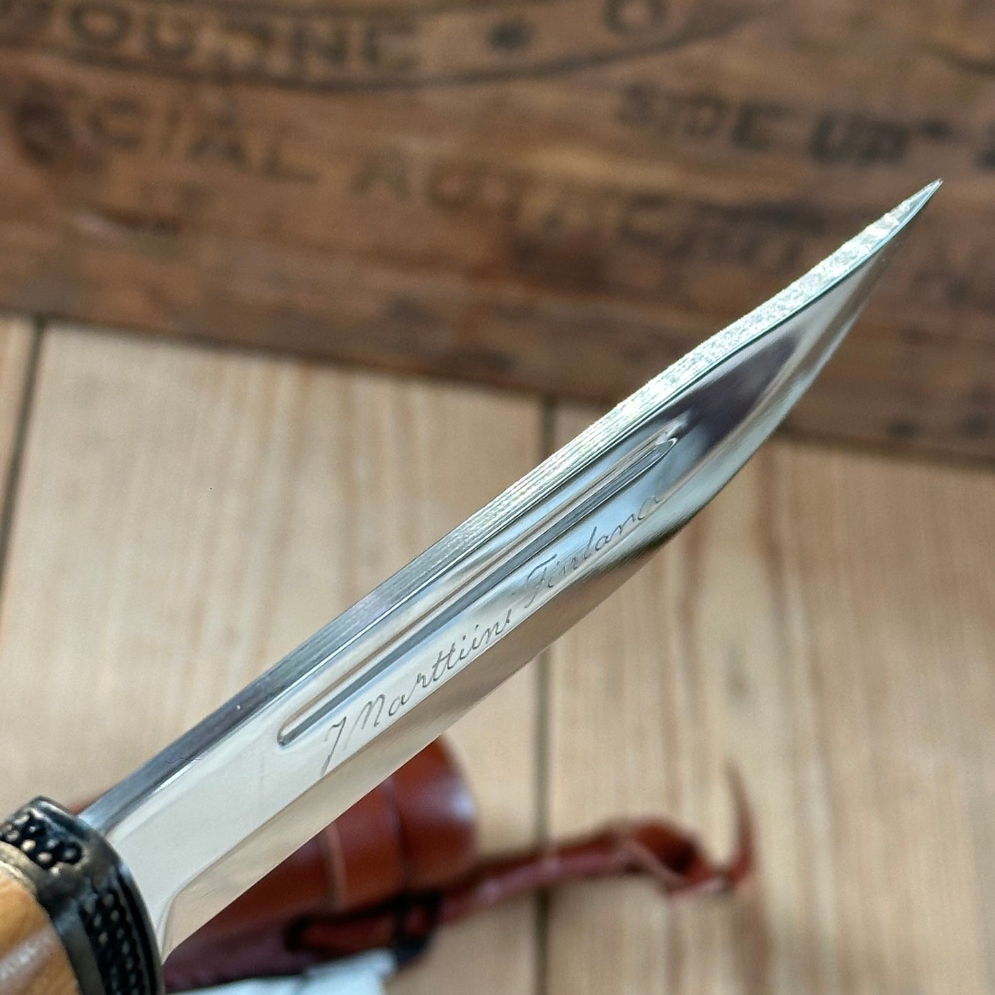 K41 Vintage Original Finnish MARTTIINI FINLAND Horse HEAD Puukko KNIFE