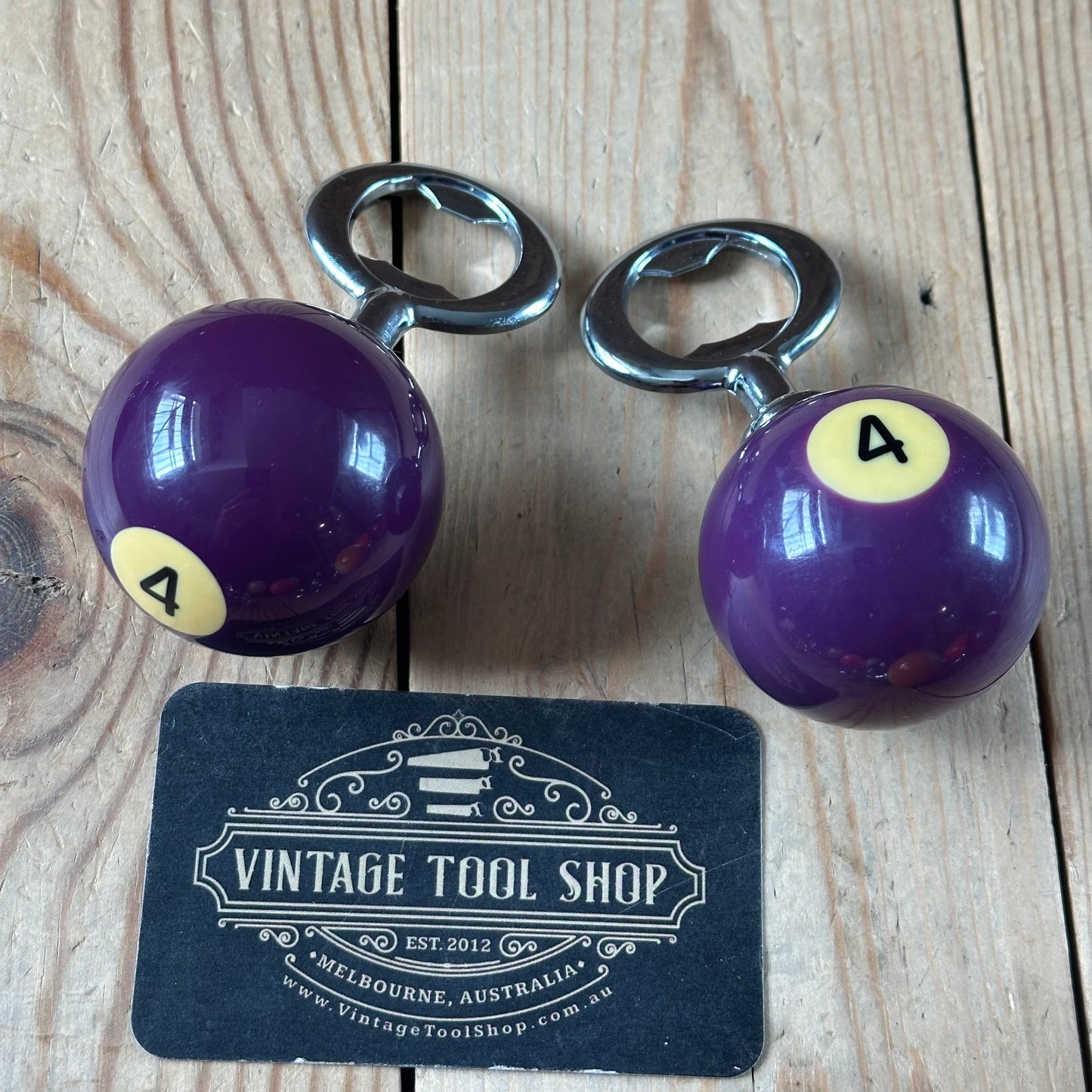 TRB NEW! AUSTRALIAN made POOL BALL BOTTLE OPENERS by TONY RALPH