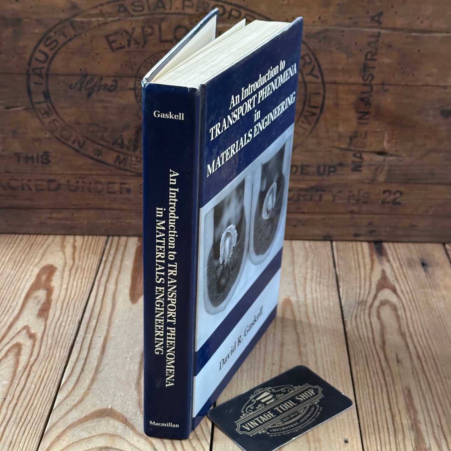 XBN79 Vintage 1992 BOOK An Introduction to TRANSPORT PHENOMENA in MATERIALS ENGINEERING by D.R.Gaskell