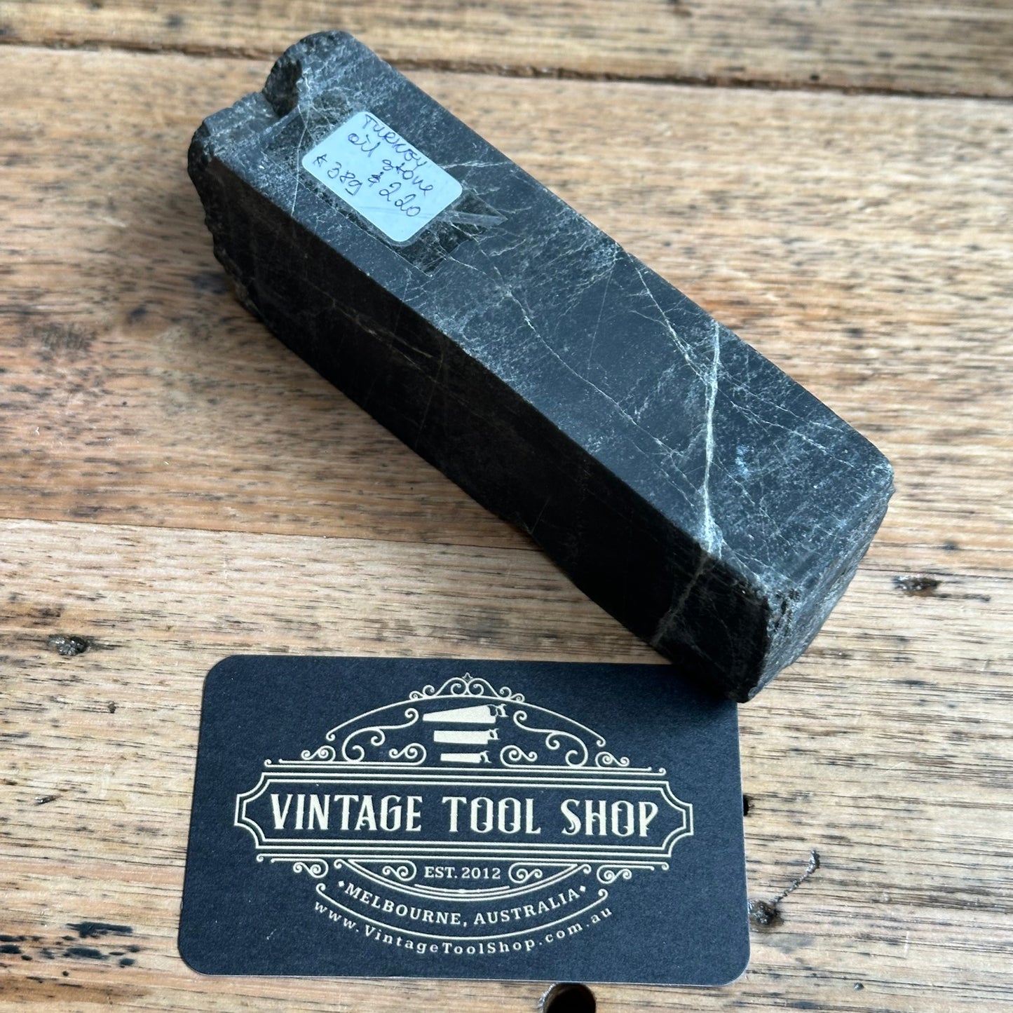 A389 Vintage BLACK TURKEY STONE Natural Sharpening OILSTONE oil