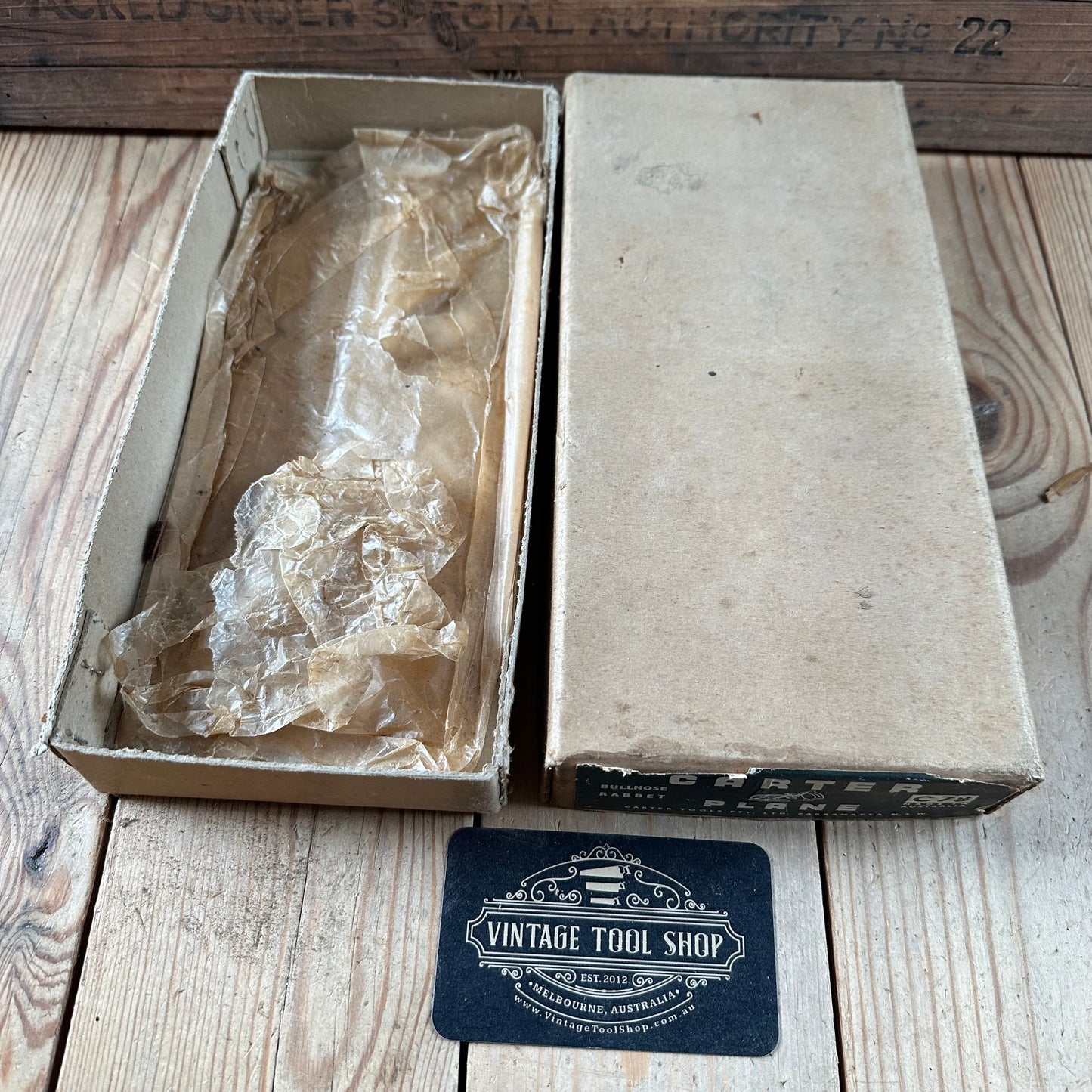SOLD. N1289 ORIGINAL! Collector Grade Vintage CARTER Australia No:78 Duplex REBATE Rabbet PLANE IOB