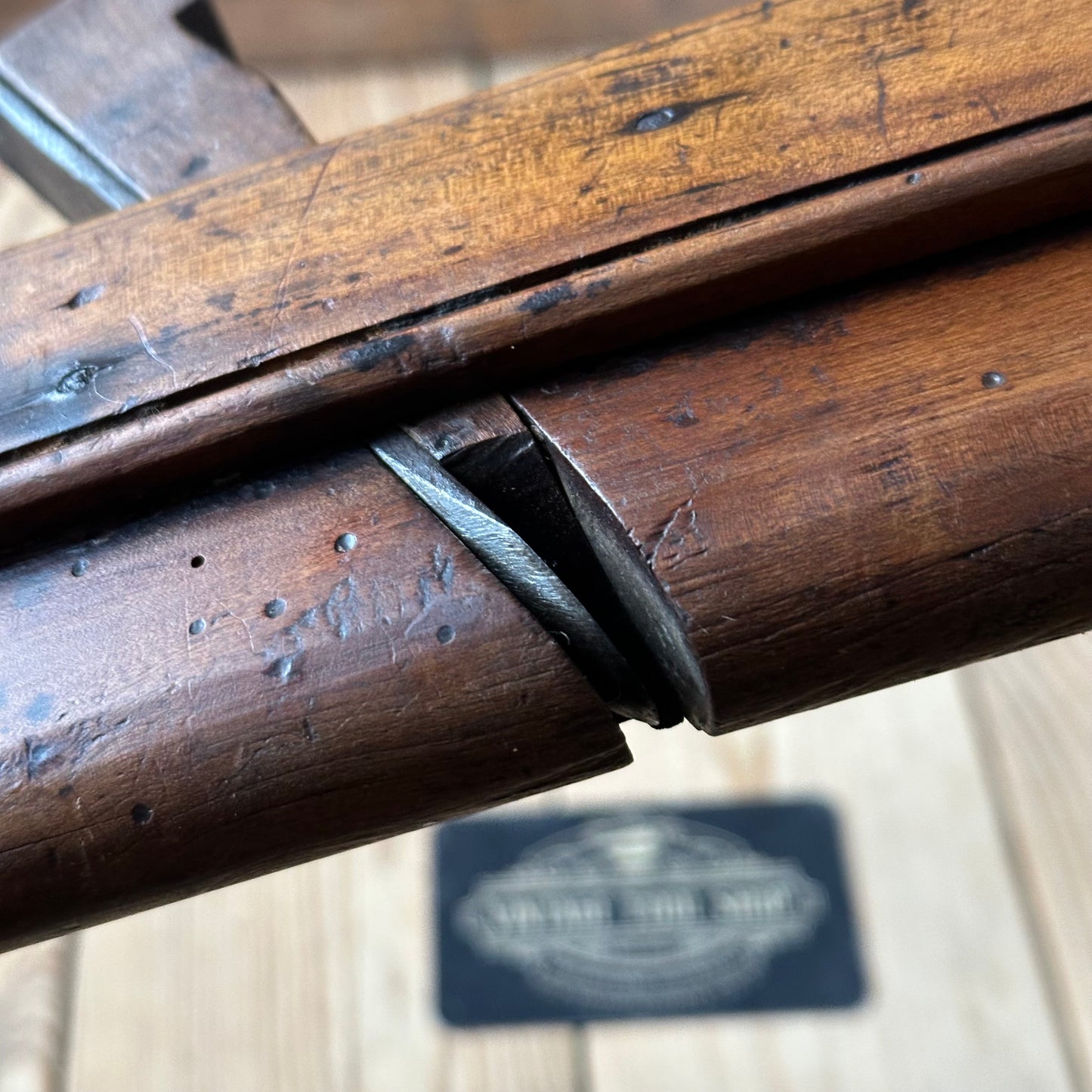 Y574 Antique FRENCH Wooden moulding PLANE display