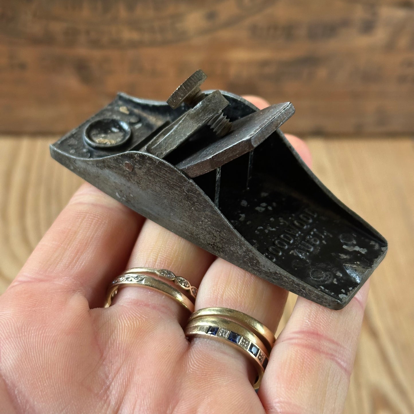N1783 Vintage GOODWOOD Australia tiny luthiers No.101 Size THUMB PLANE