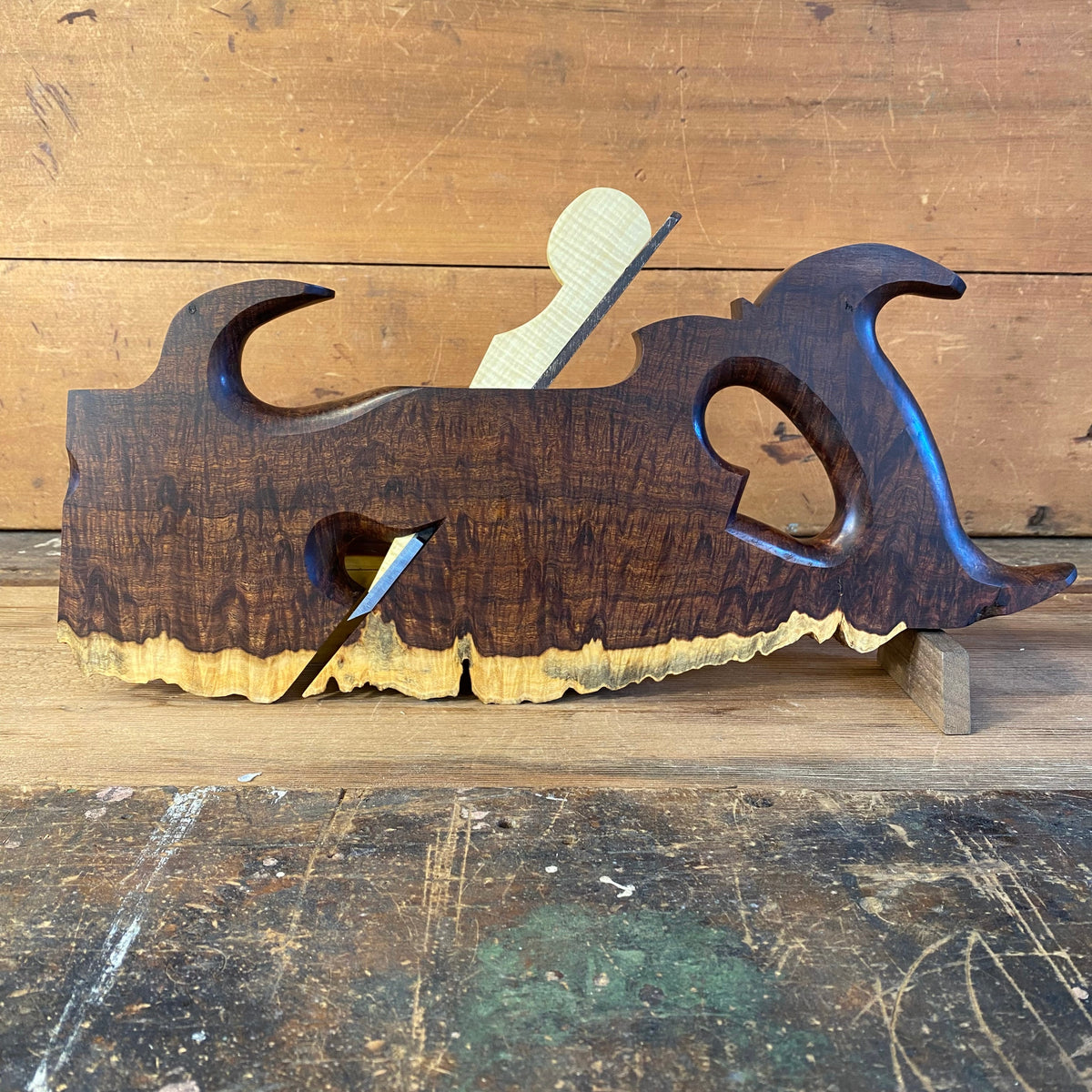 HSP5 One of One HERITAGE SAWS Melbourne GIDGEE Rebate plane “Cut Along the Dotted Line”