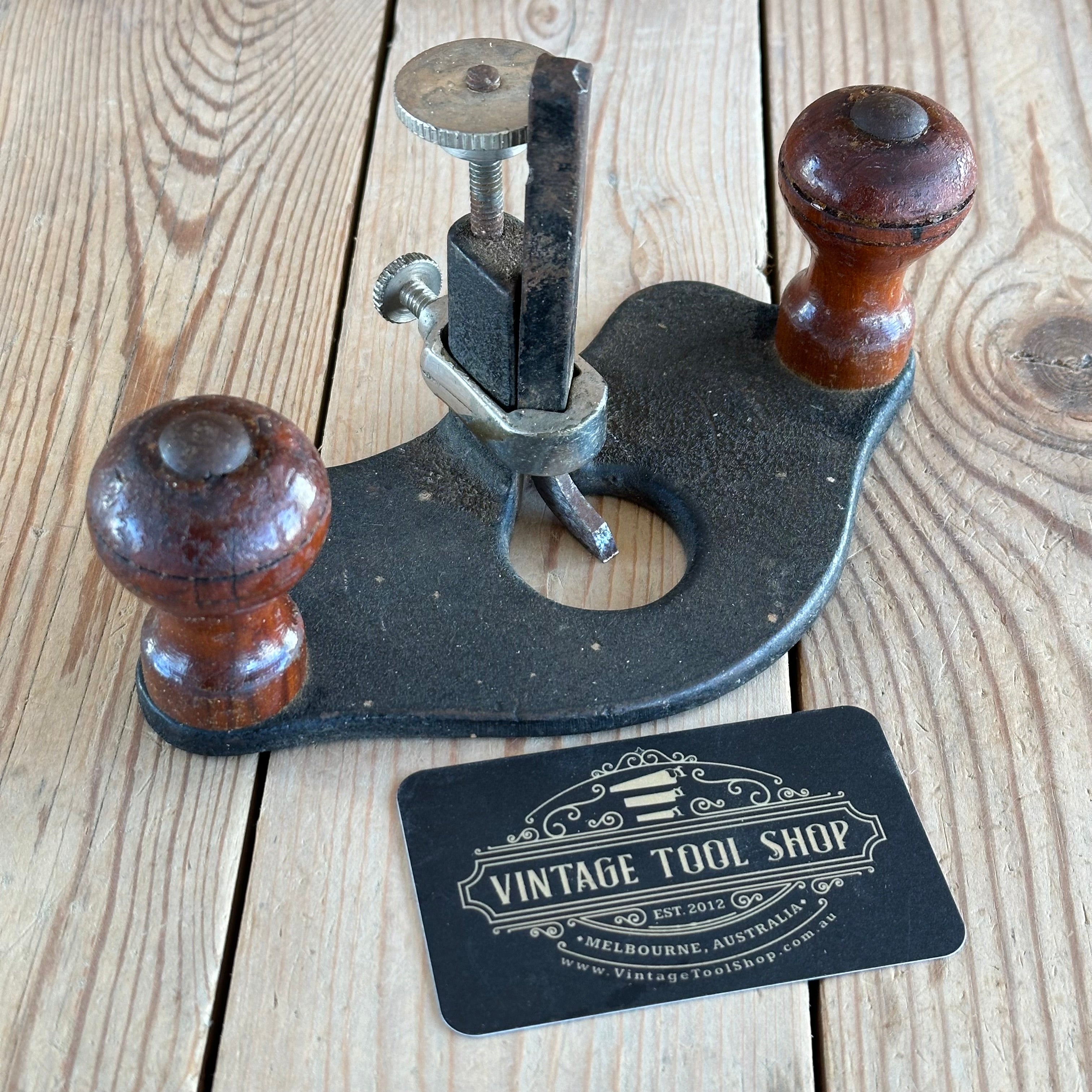 H1900 Vintage UNUSUAL & UNIQUE ROUTER PLANE – Vintage Tool Shop Pty Ltd