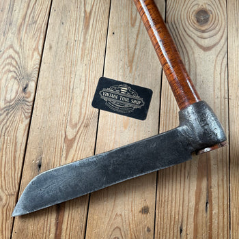 H2381 Stunning! Vintage 10” FROE with Highly Figured Tasmanian Blackwood Handle