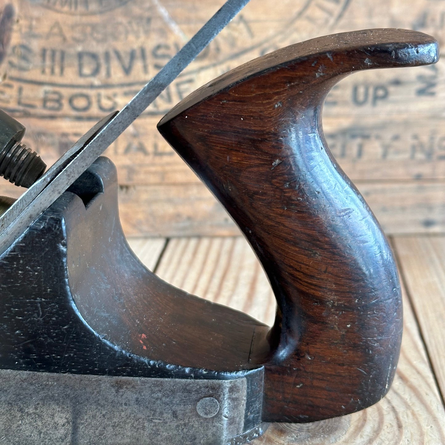 N1149 Antique MATHIESON Scotland Infill SMOOTHING plane in Rosewood