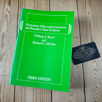 N2006 Vintage 1977 BOOK ELEMENTARY DIFFERENTIAL EQUATIONS and BOUNDARY VALUE PROBLEMS by W.E.Boyce & R.C.DiPrima 3rd edition