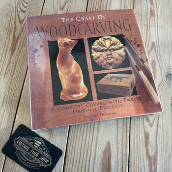 BO90 Vintage 1994 THE CRAFT OF WOODCARVING BOOK by Anthony Denning