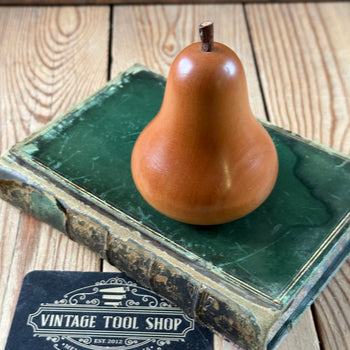 VD2346 Vintage turned Tasmanian HUON PINE wooden PEAR figure HOME DECOR