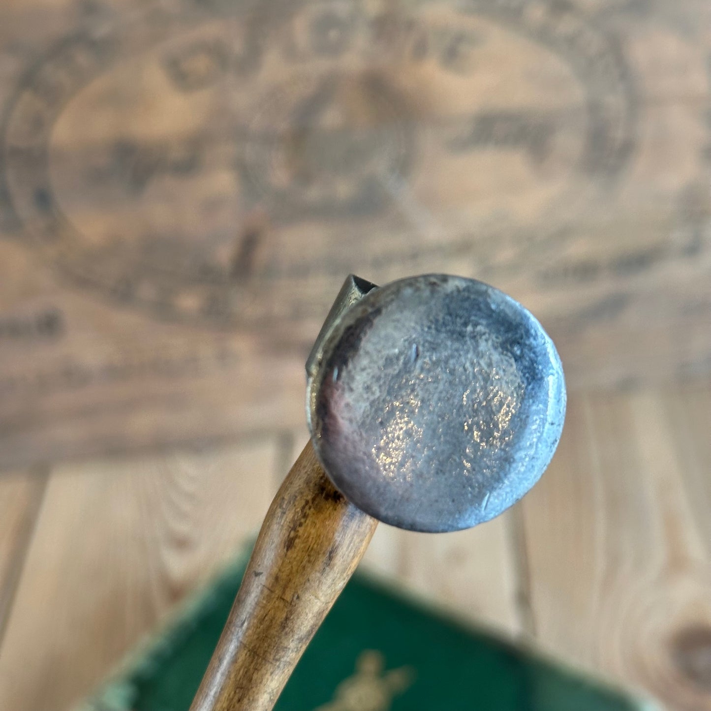 SOLD. D1856 GORGEOUS! Vintage small jewellers silversmiths Metalwork HAMMER by THEWLIS & Co