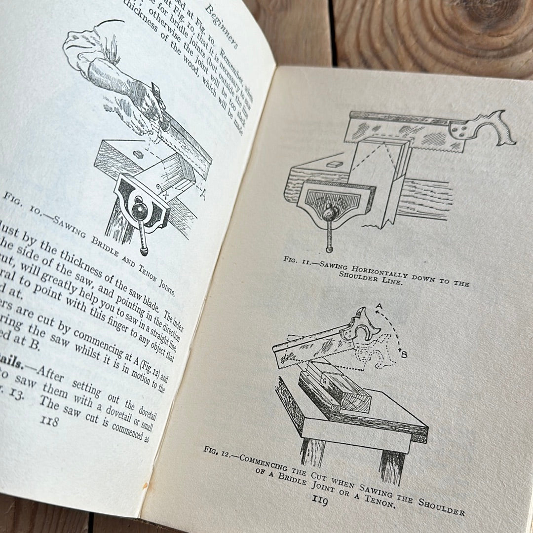 SOLD BO64 Vintage 1920s CARPENTRY FOR BEGINNERS BOOK