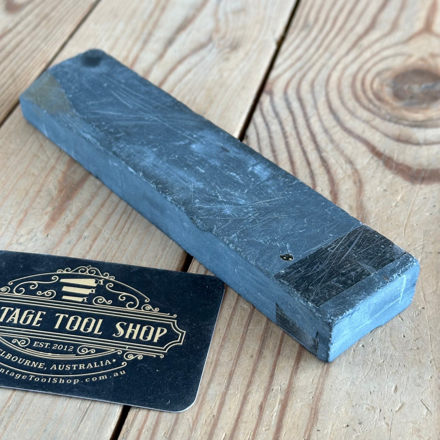 A366 Vintage German THURINGIAN SLATE waterstone SHARPENING STONE