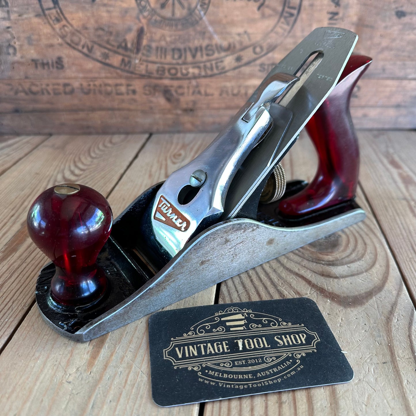 H1756 Vintage TURNER Australia No.4 smoothing PLANE IOB