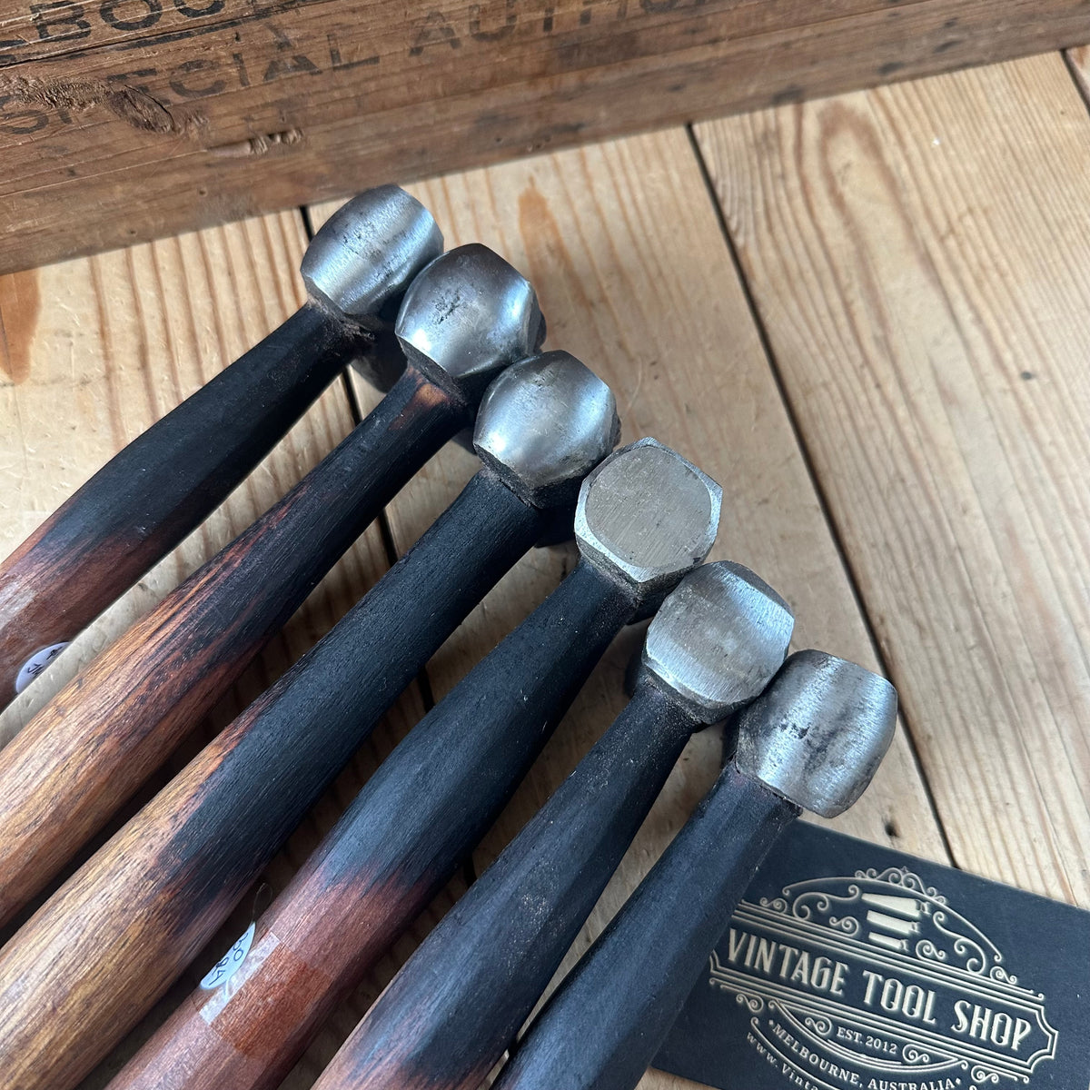 JMB Blacksmith made SMALL HAND FORGED 1045 steel DOUBLE FACE HAMMERS. Made by Jacob Marcus BONESAW lot2