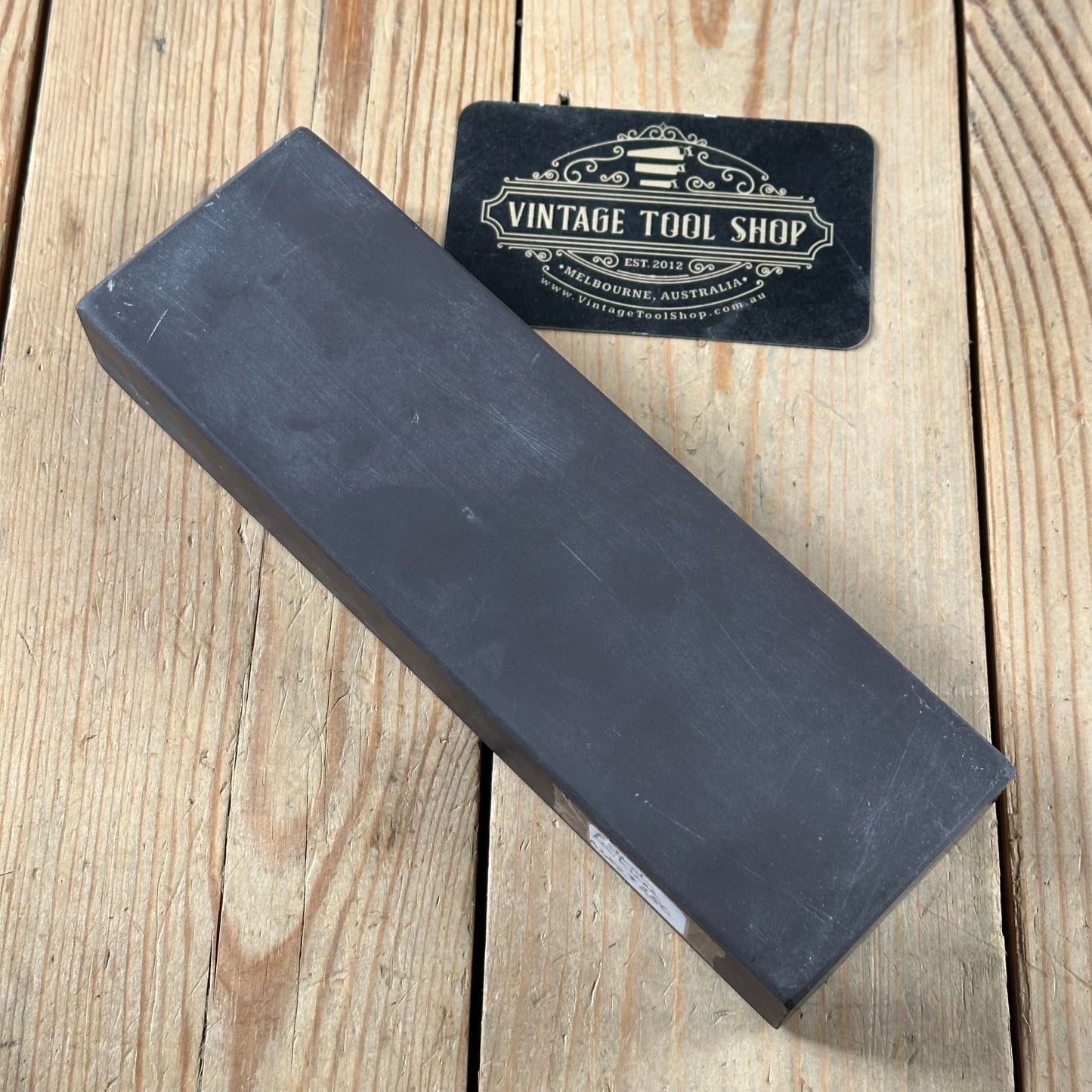 A382 MASSIVE! Vintage extra wide FRENCH LA LUNE natural sharpening water STONE