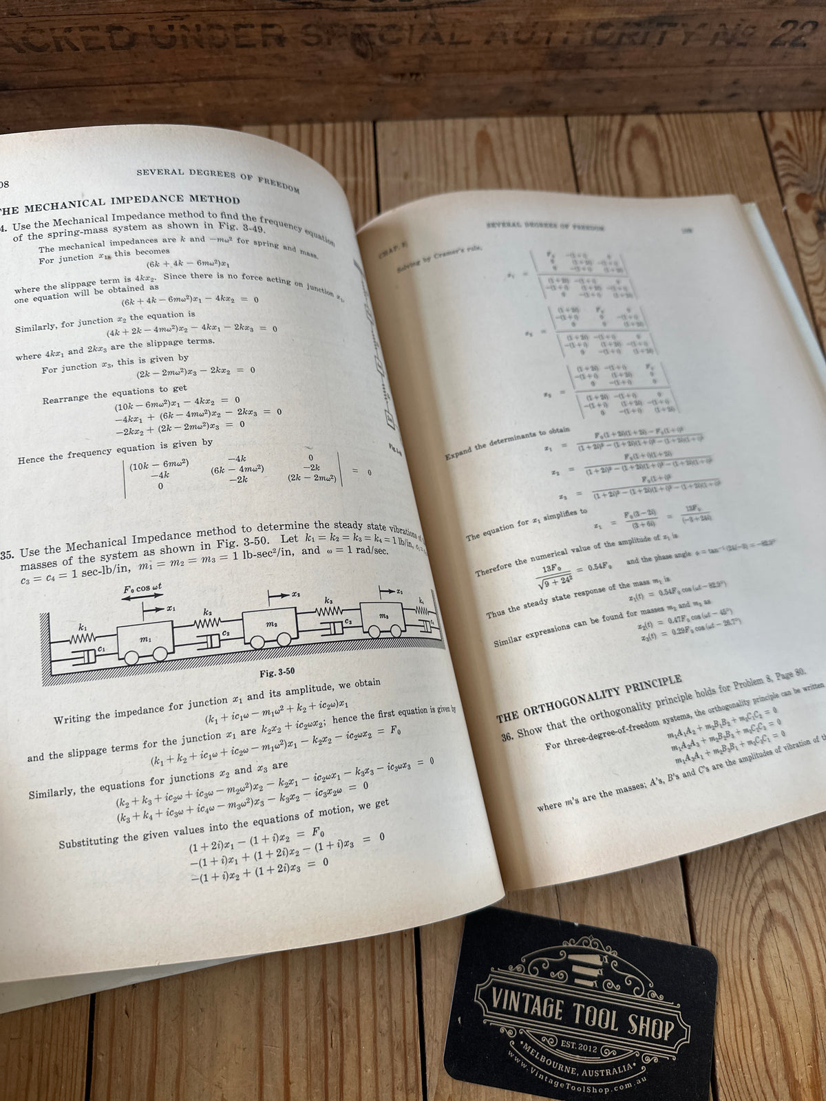 XBN92 Vintage 1964 BOOK SCHAUM'S Outline Series Theory and Problems of MECHANICAL VIBRATIONS by W.W.Seto