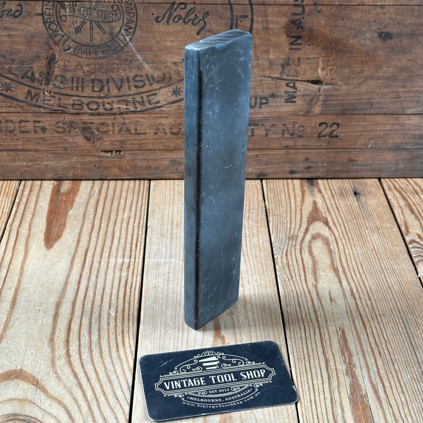 D1143 Vintage Blue Dragons Tongue WELSH natural sharpening stone BARBER HONE