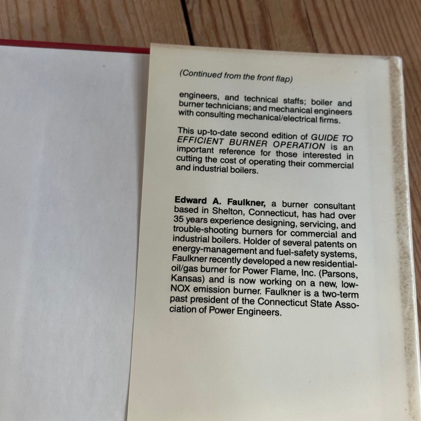 XBN152 Vintage 1986 BOOK Guide to EFFICIENT BURNER OPERATION 2nd Edition by E.A.Faulkner Jr