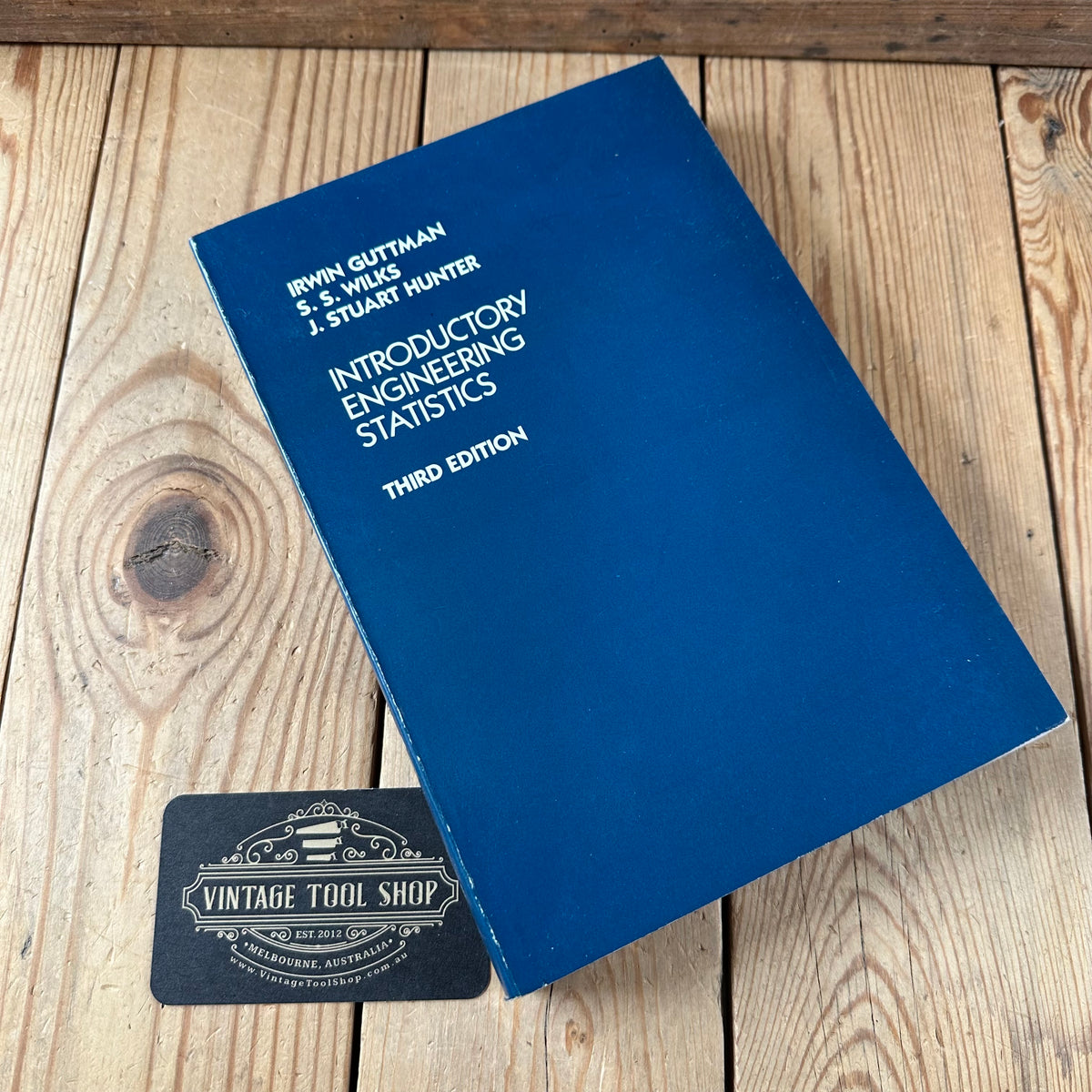 N2021 Vintage 1982 BOOK INTRODUCTORY ENGINEERING STATISTICS 3rd edition by I.Guttman, S.S.Wilks & J.Stuart Hunter