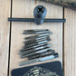 H2341 Vintage Boxed STEWART No:104 tap wrench & assorted taps