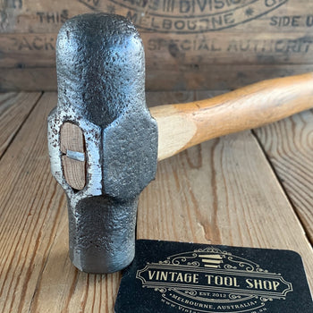 SOLD H555 Vintage Blacksmith made HEAVY BALL PEEN Hammer