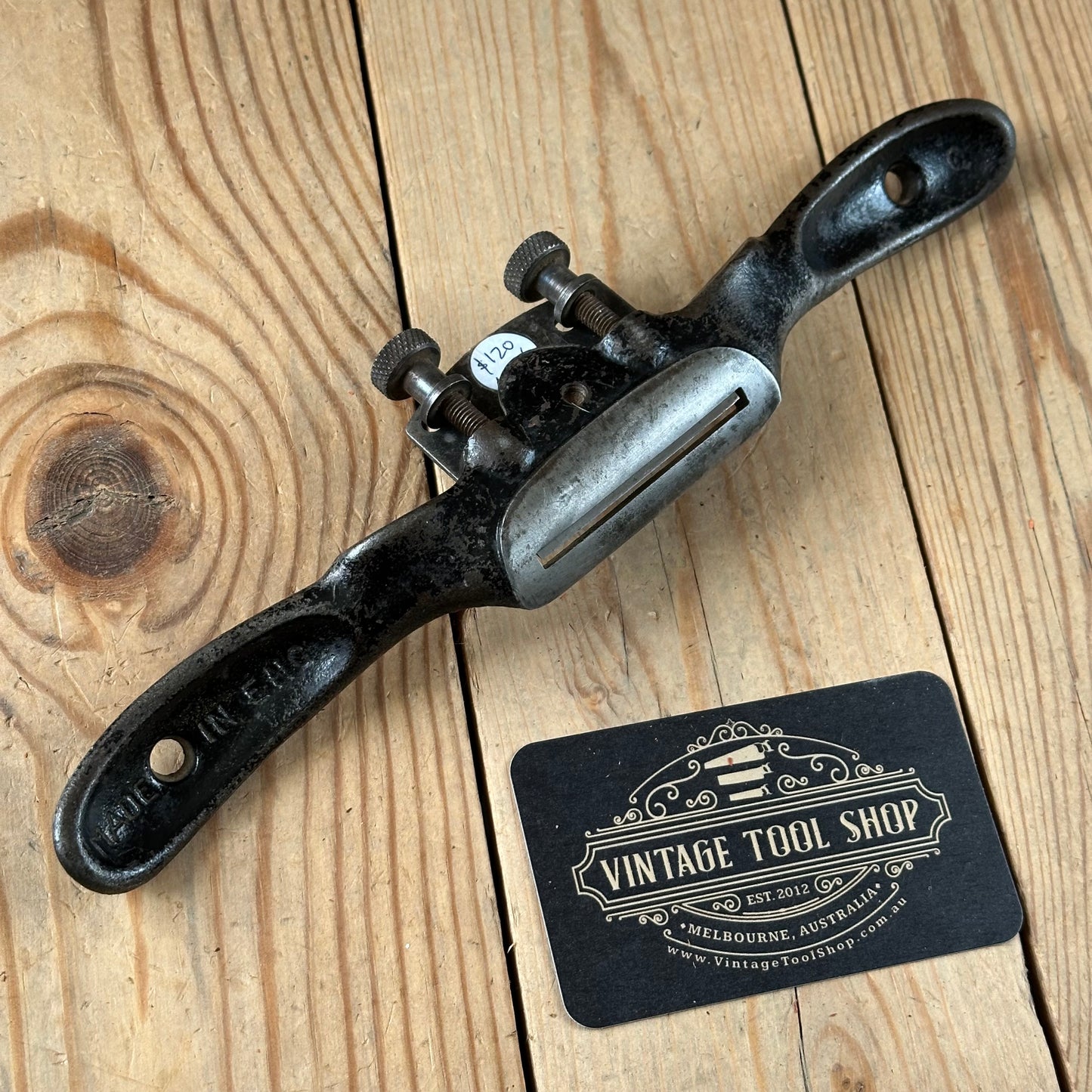 N1806 Vintage STANLEY England No.151R CONVEX curved adjustable SPOKESHAVE