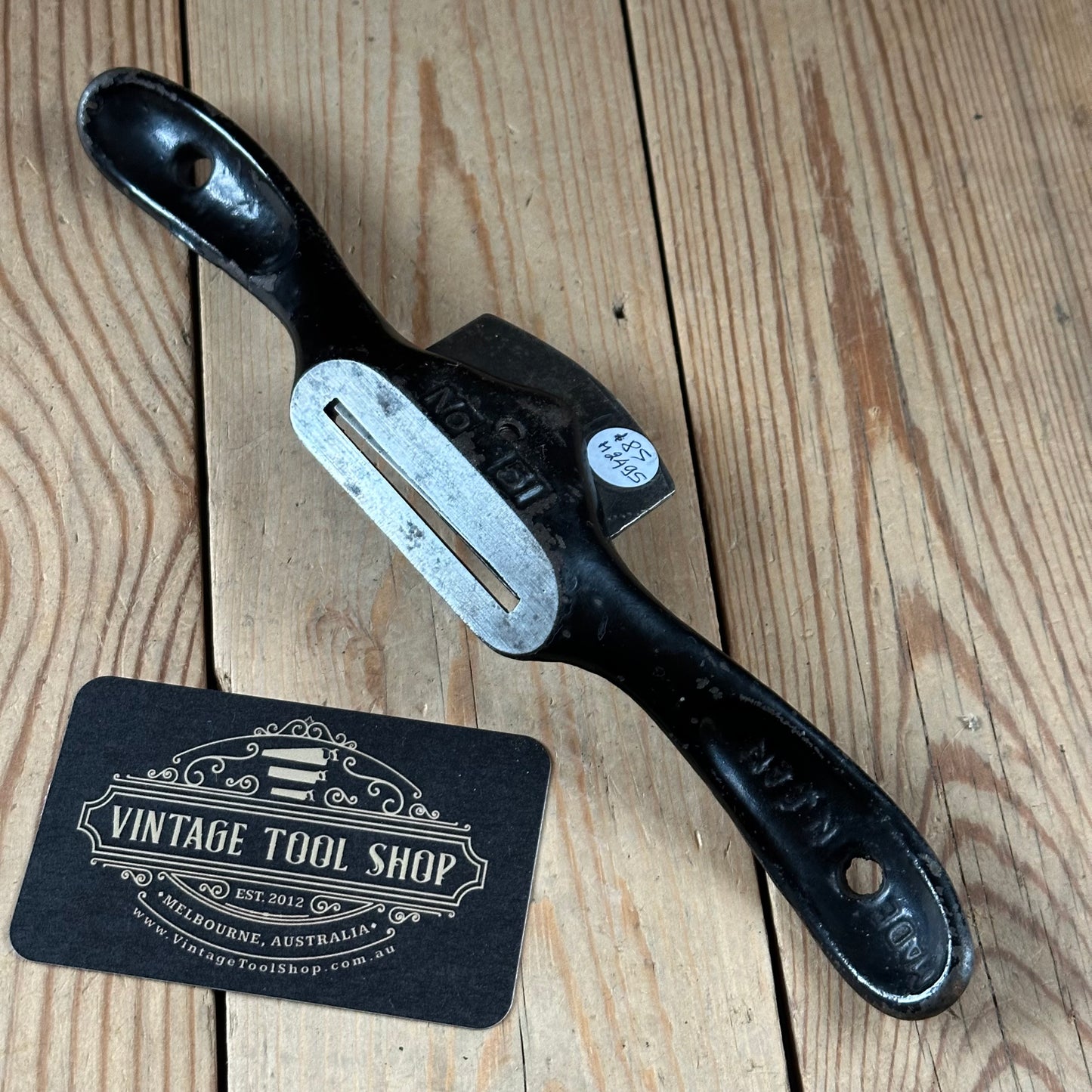 H2495 Vintage STANLEY Canada Sweetheart era No.51 flat SPOKESHAVE spoke shave
