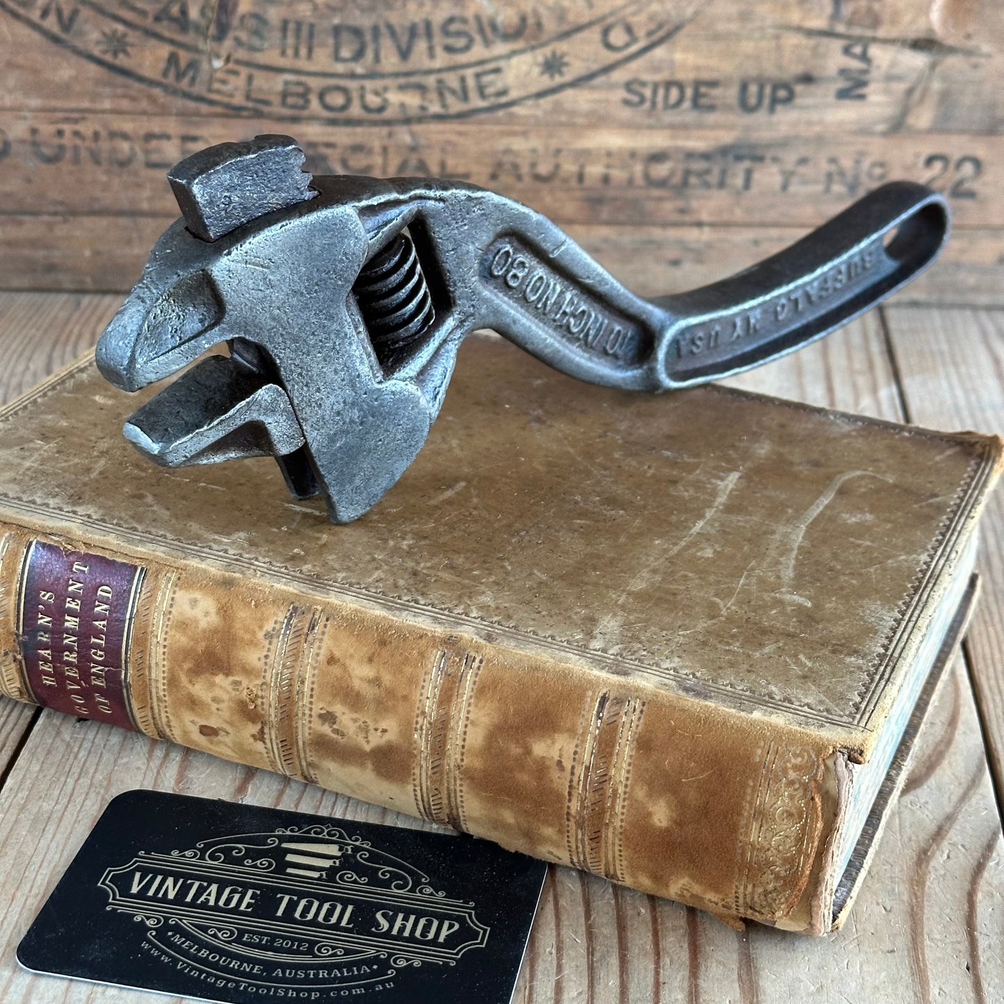 N1479 Vintage FORDSON 10” Adjustable “S” WRENCH