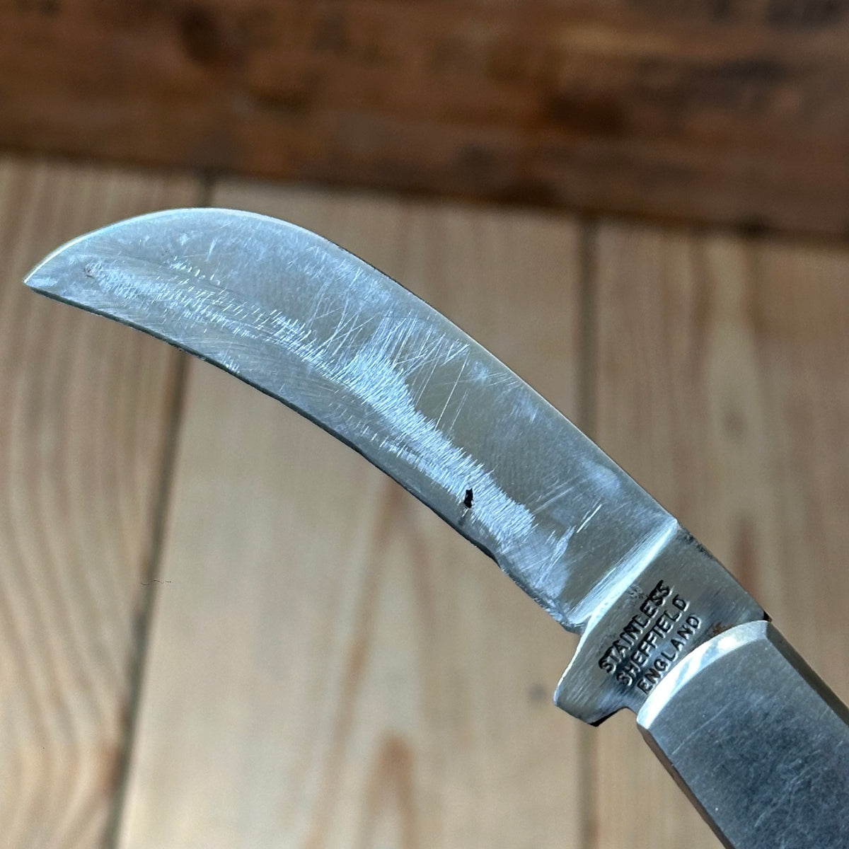 K66 COOL! Vintage Sheffield made England HAWKSBILL folding pocket KNIFE