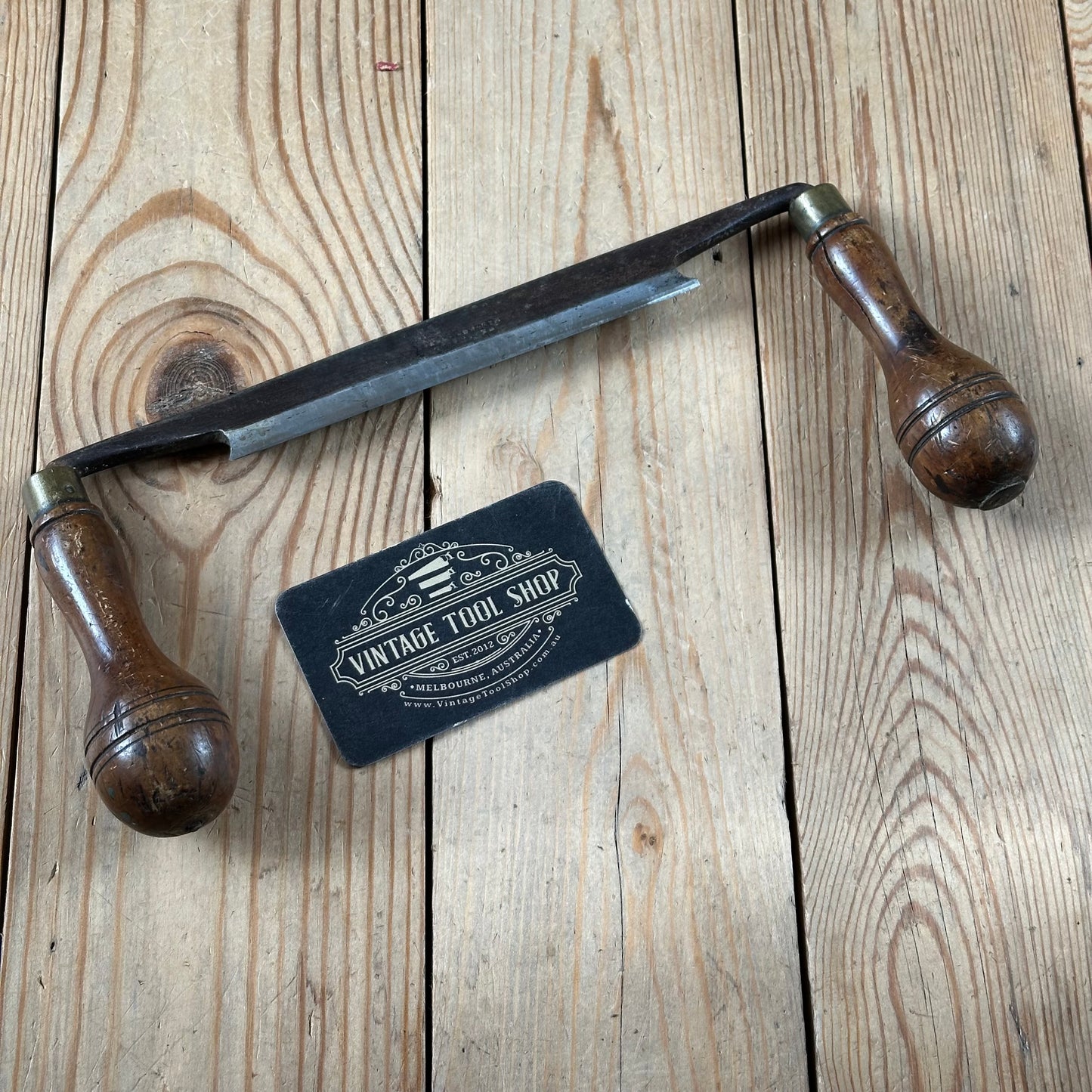 H2426 ELEGANT! Vintage small JAMES HOWARTH Sheffield England 6” DRAWKNIFE Wood Shaving Draw Knife