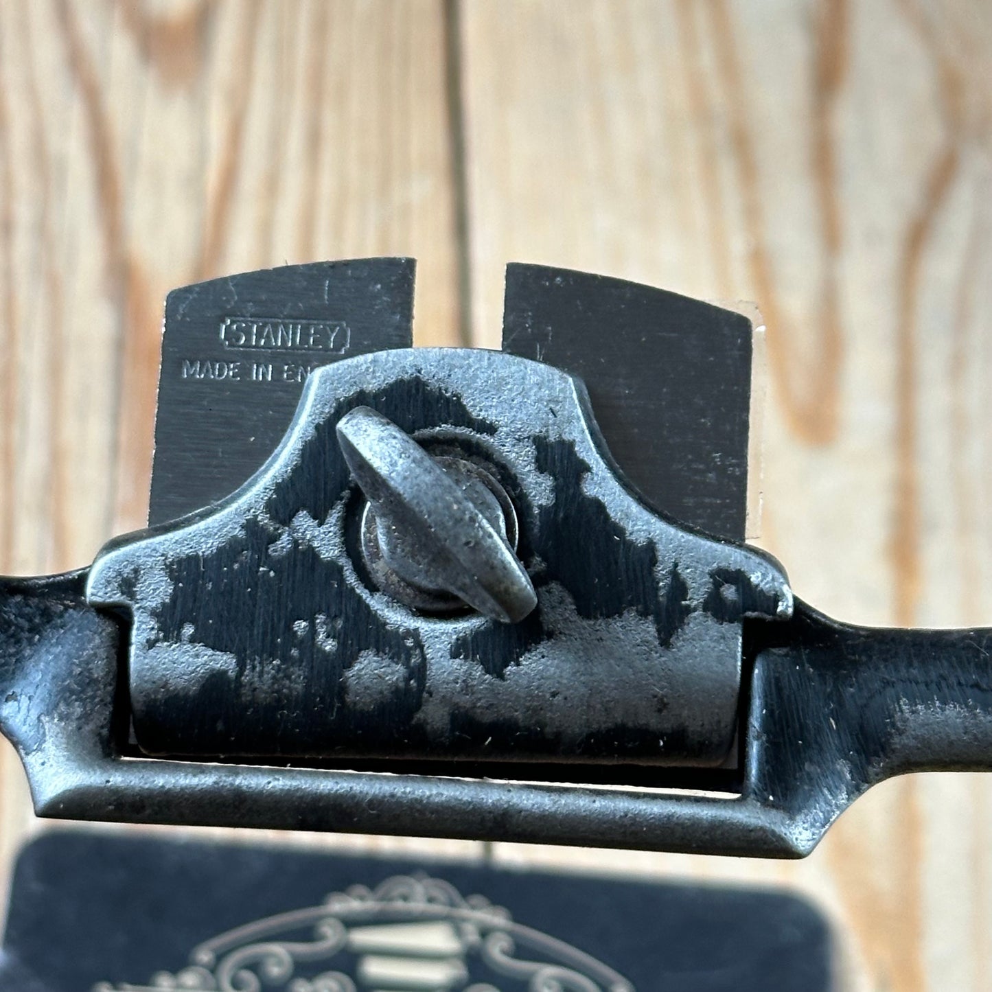 D2052 Vintage Stanley England No:63 convex SPOKESHAVE Spoke shave with NOS blade