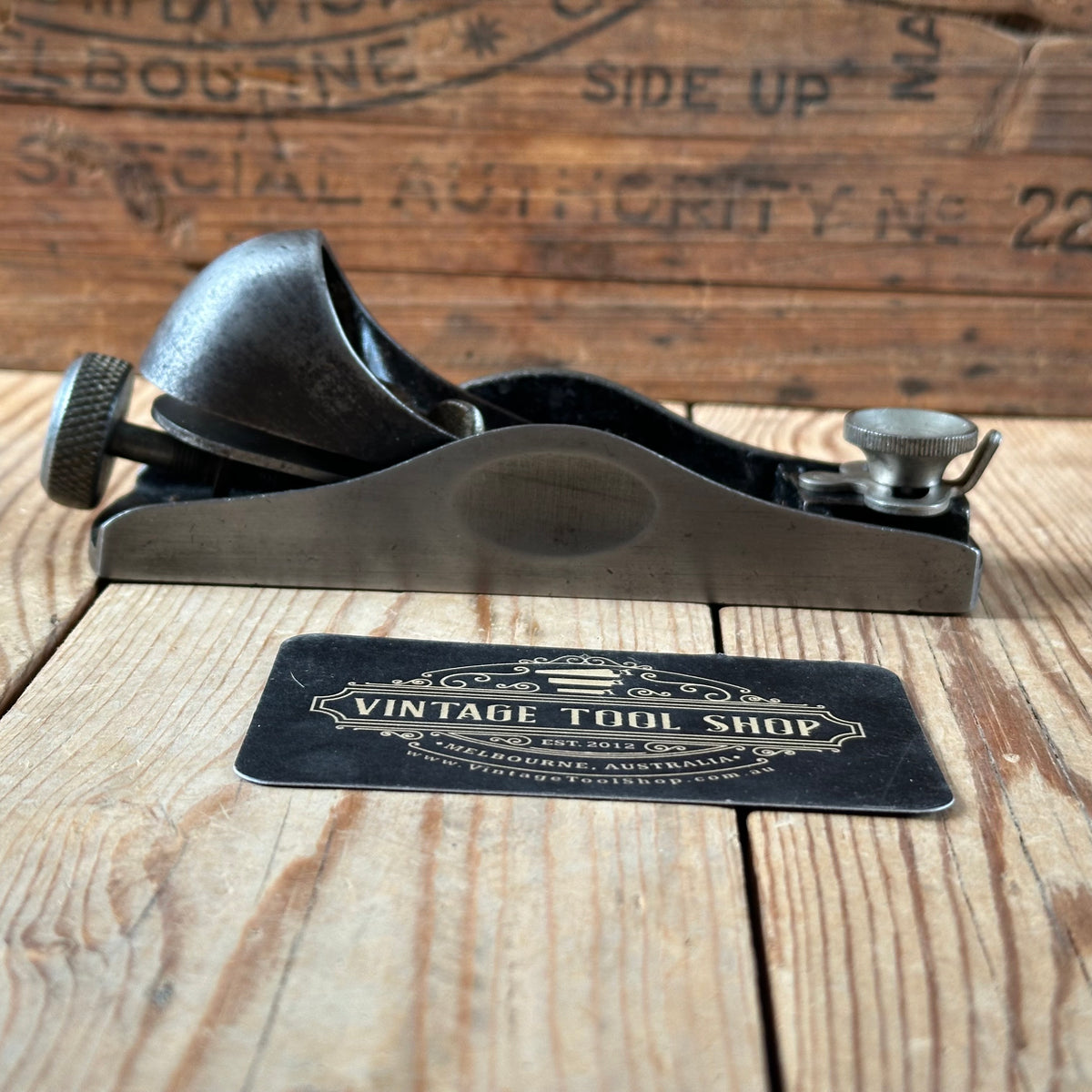 H2581 HANDY! Vintage STANLEY England No.60 1/2 Low Angle BLOCK PLANE