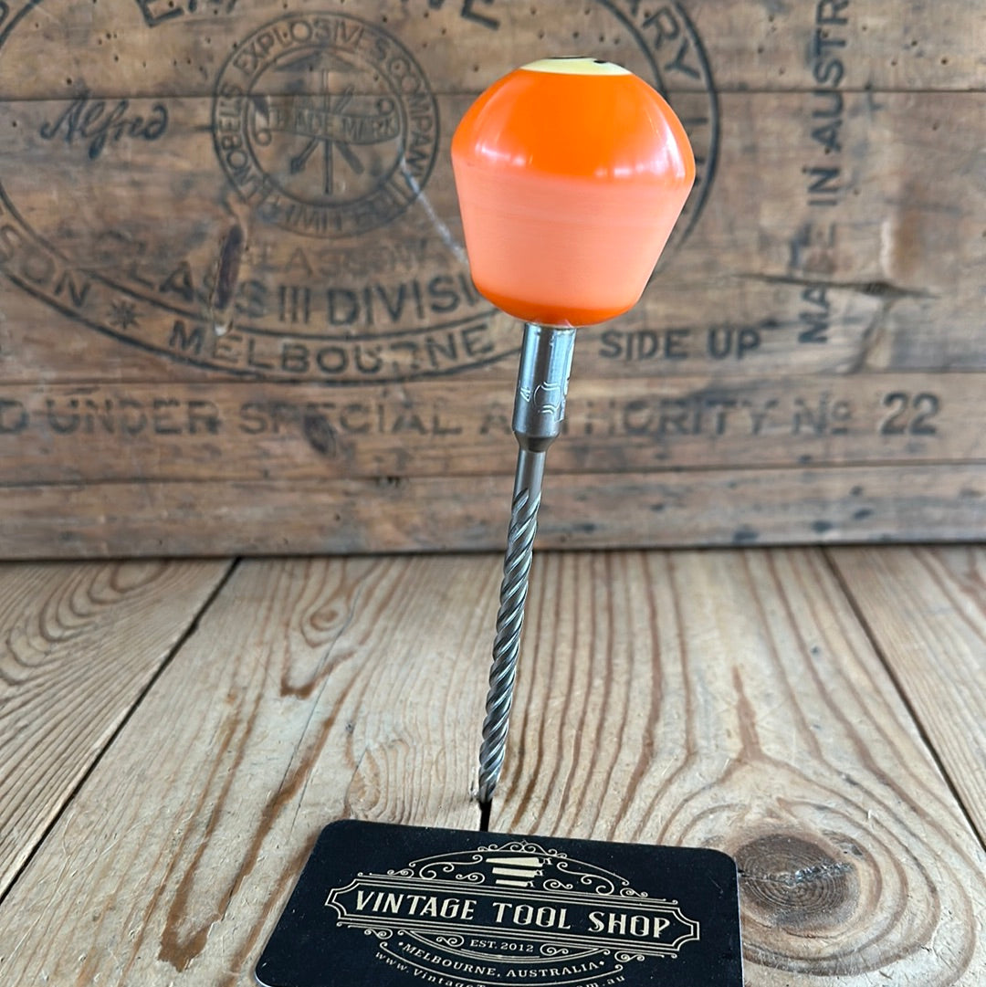 TR128 Repurposed neon Orange “5” POOL BALL awl by Tony Ralph