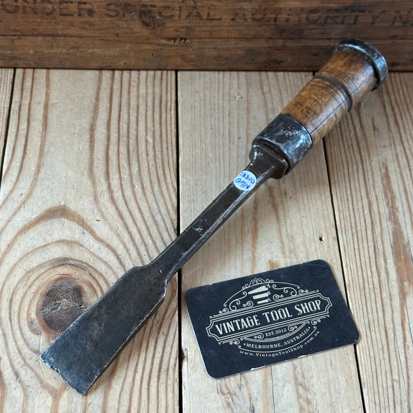 D1882 ANCIENT! Large antique 32mm EUROPEAN Carving CHISEL