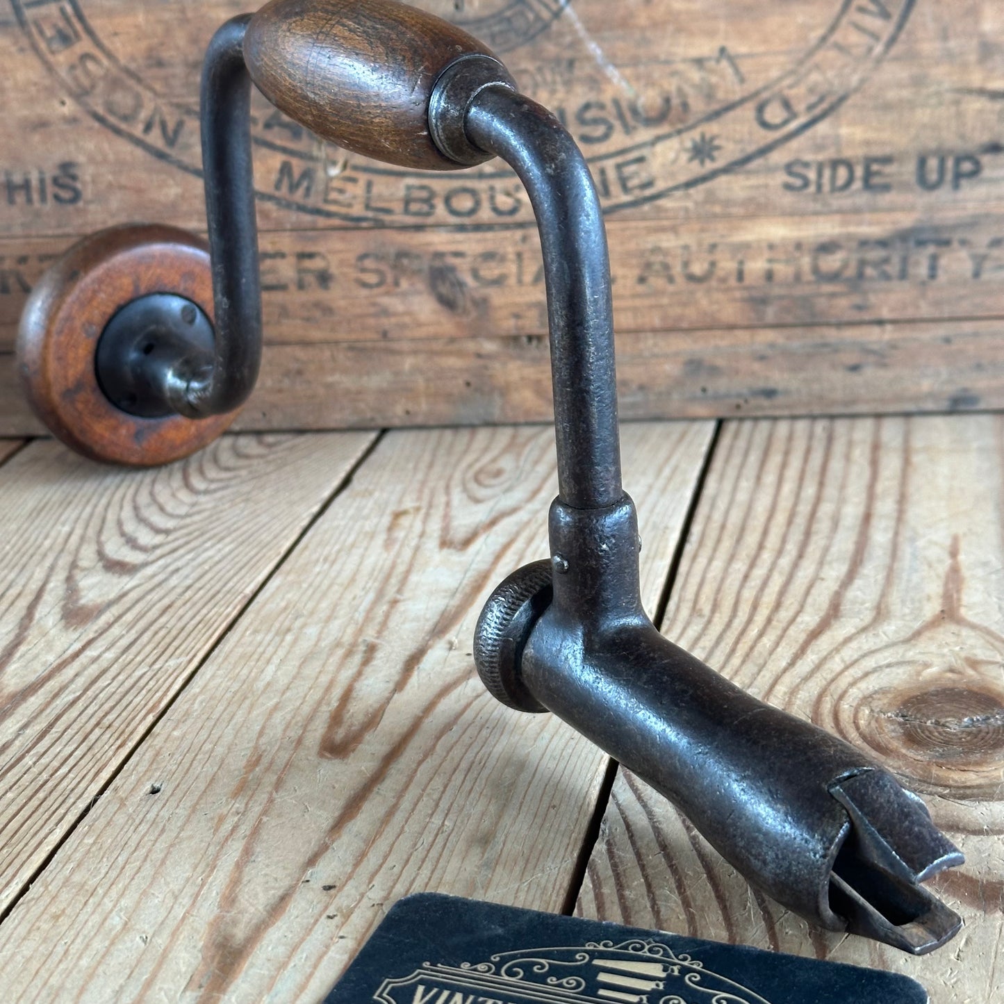 T4567 UNUSUAL! Vintage PATENTED BRACE DRILL