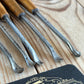 D1920 COOL! Vintage set of 8 x Carving CHISELS