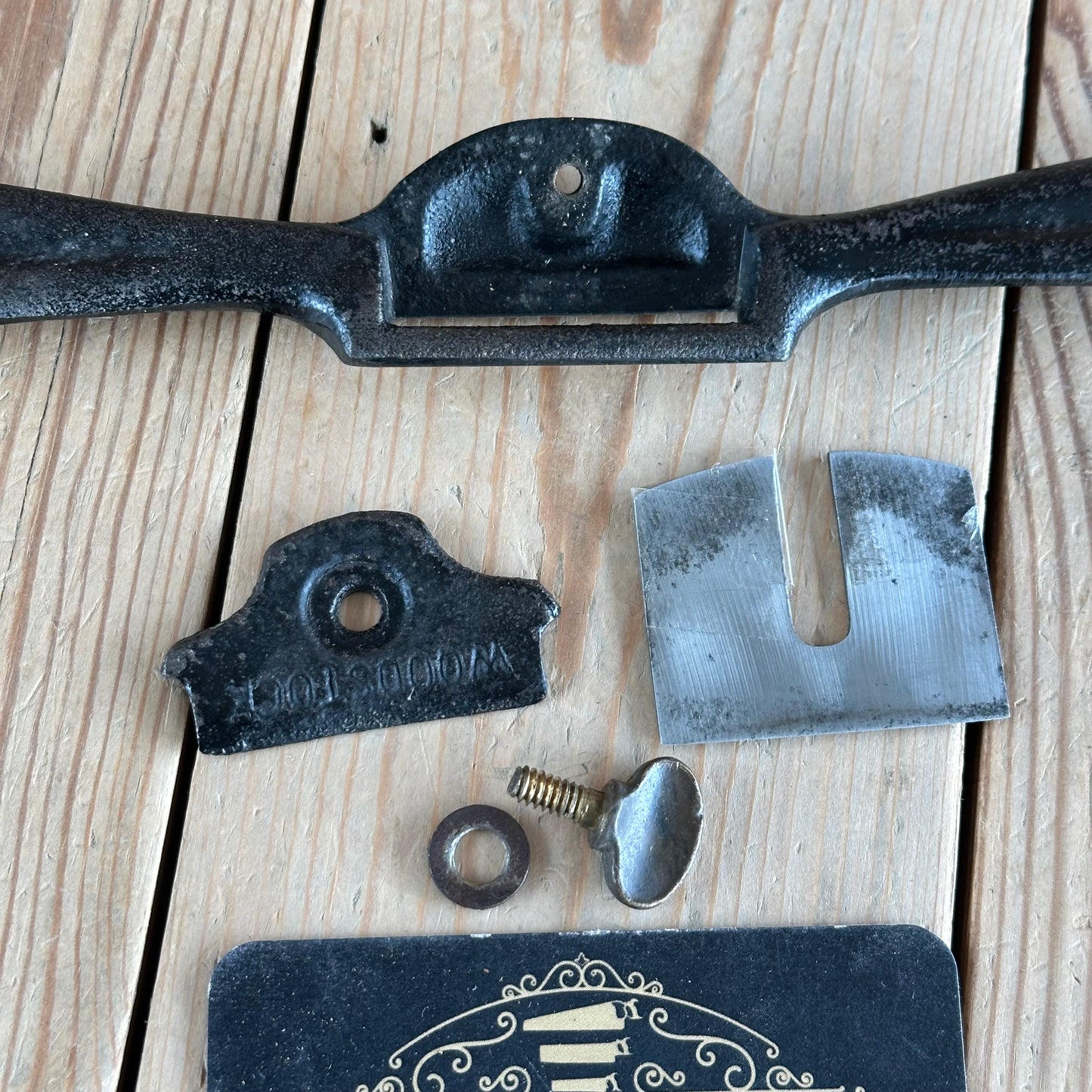 N890 Vintage Scarce WOODSTOCK Gregsteel Australian Made CONVEX SPOKESHAVE