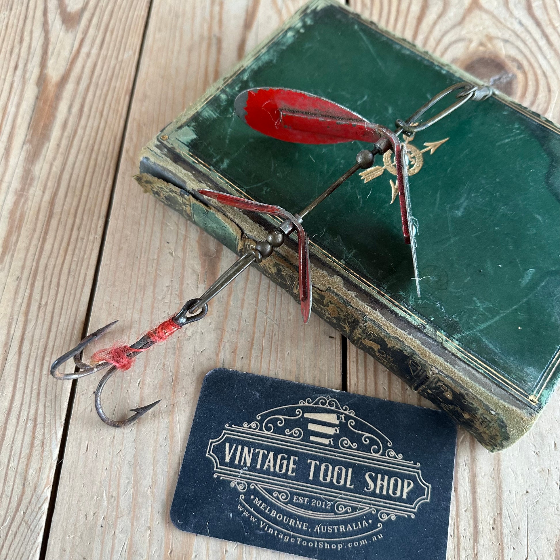 collectible fishing lures for sale australia SOLD. H1992 COOL! Vintage ALPHA Australia COD Double SPINNER FISHING L – Vintage Tool Shop Pty Ltd