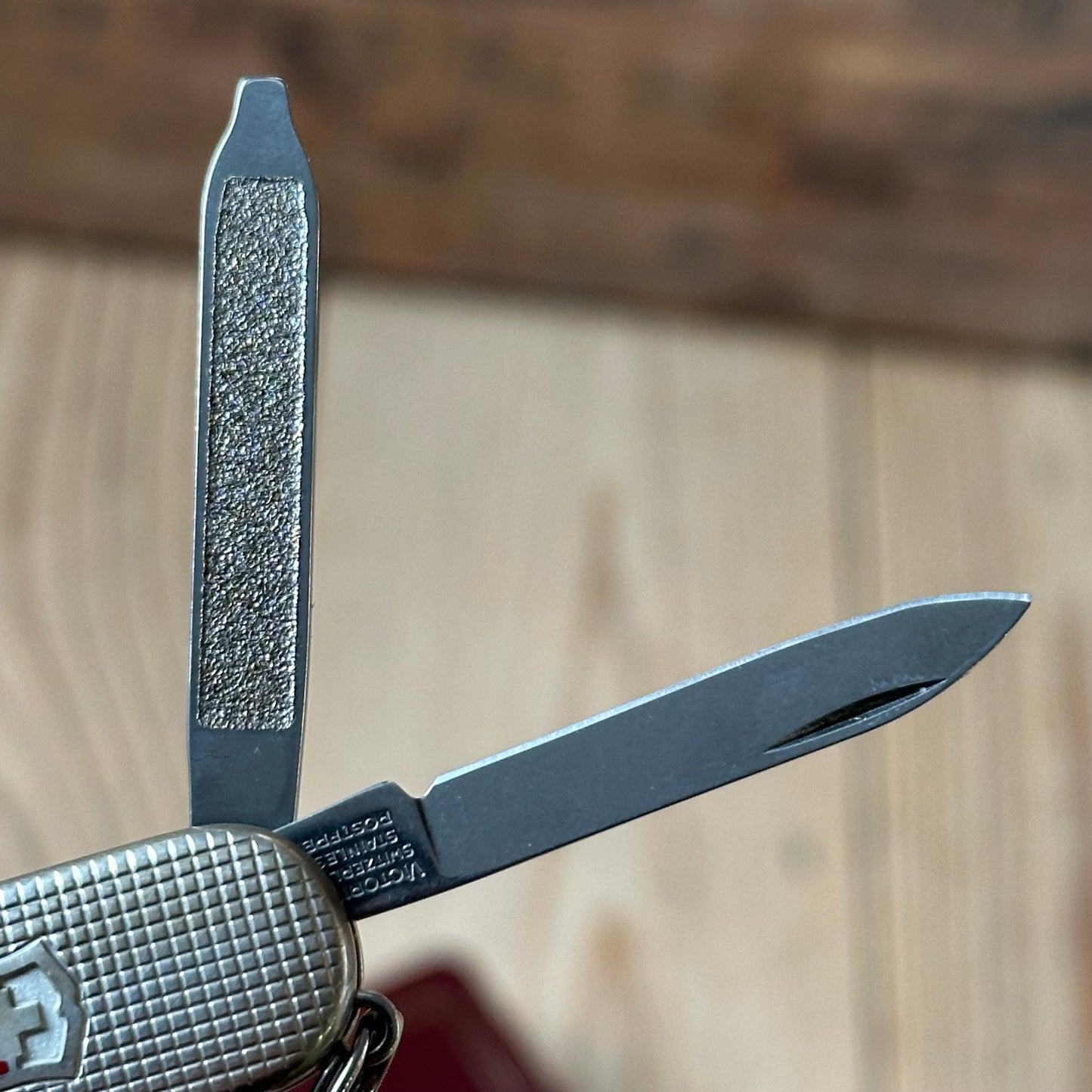 K51 Vintage engraved Victorinox SWISS 925 Barleycorn Pattern STERLING SILVER Tool SWISS ARMY KNIFE