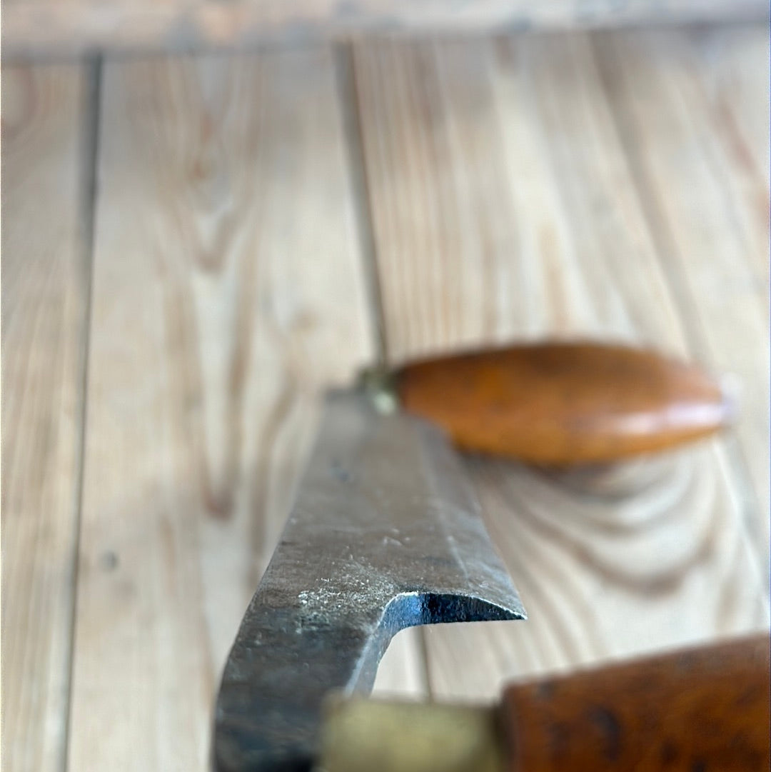 D1433  Vintage wood shaving 8” DRAWKNIFE draw knife by AARON HILDICK England