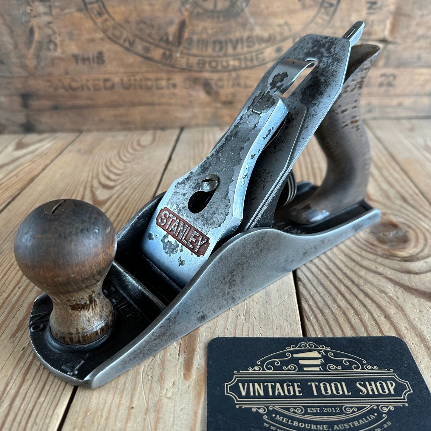 H1563 Vintage STANLEY England No.4 PLANE