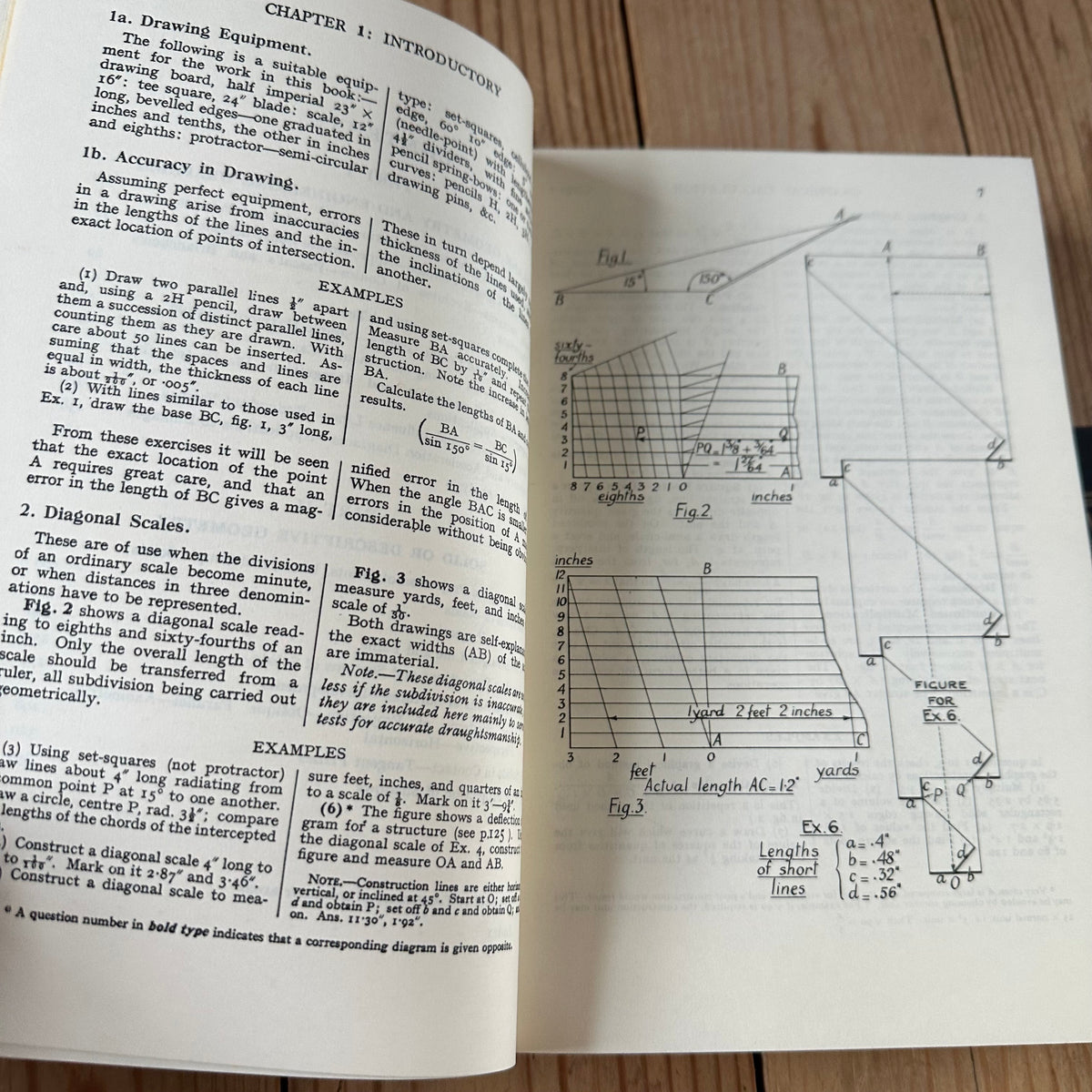 XBN125 Vintage BOOK PRACTICAL GEOMETRY and ENGINEERING GRAPHICS by W.Abbott