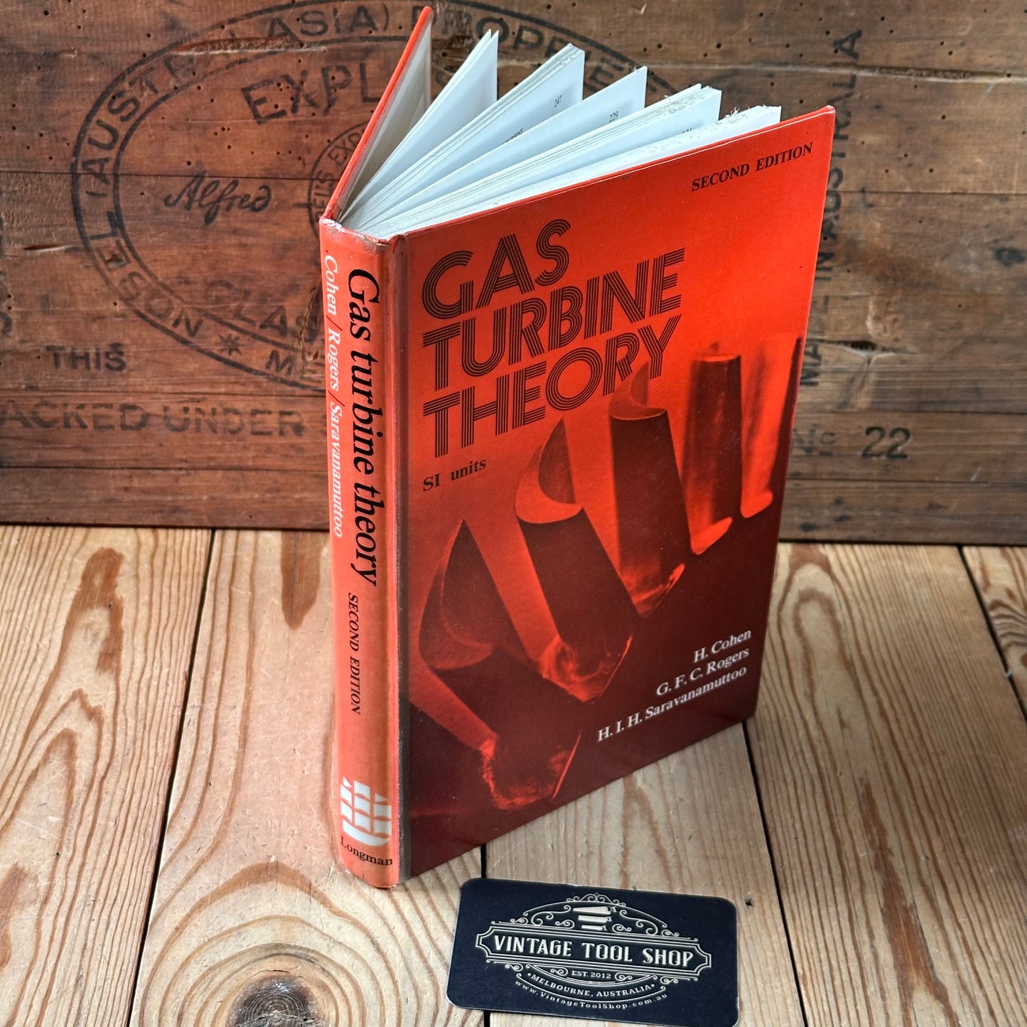 XBN146 Vintage 1979 BOOK GAS TURBINE THEORY by H.Cohen, G.F.C.Rogers, H.I.H.Saravanamuttoo