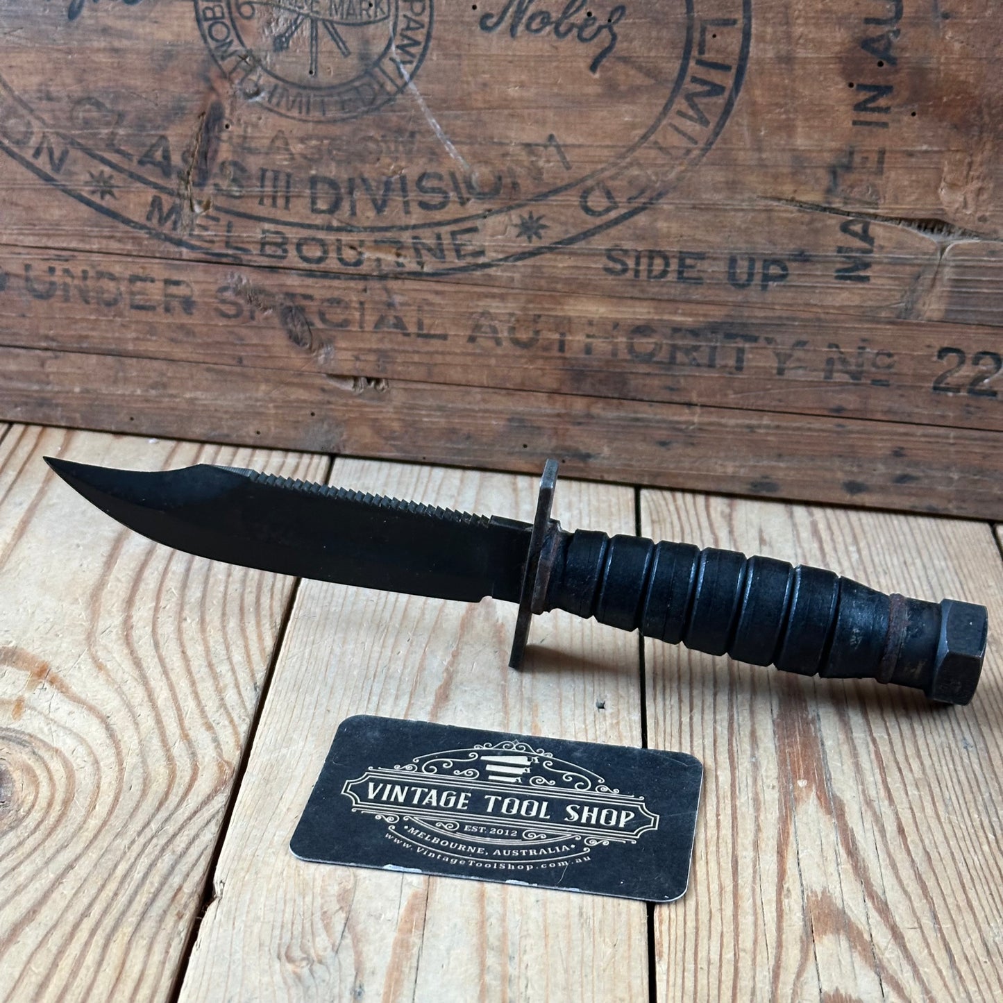K34 ARMY! Vintage CAMILLUS ONTARIO USA pattern PILOTS KNIFE