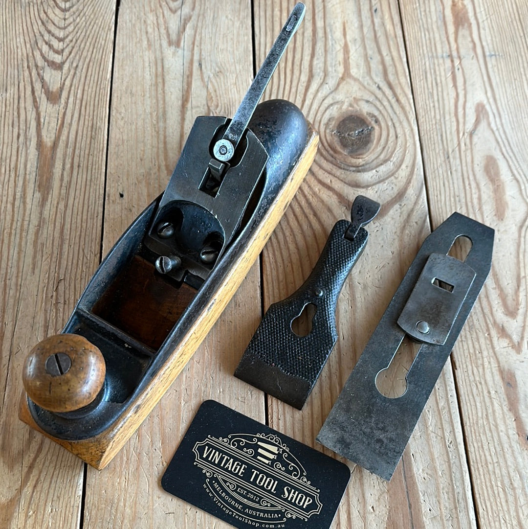 N1021 Antique STANLEY Rule & Level No.25 LOW ANGLE transitional plane